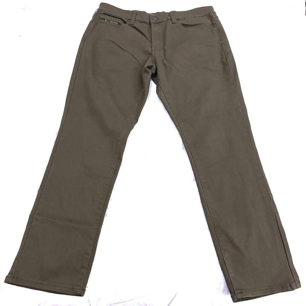 G Fried Denim 34 Slim Stretch Jeans Olive Green Pants Mens